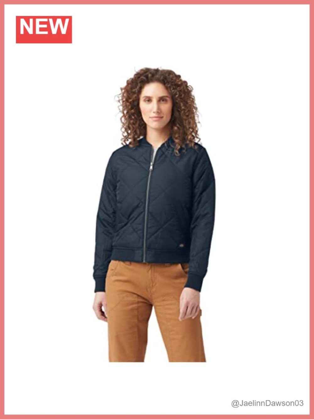 Quilted Bomber Jacket Lightweight Warm Women's Outerwear